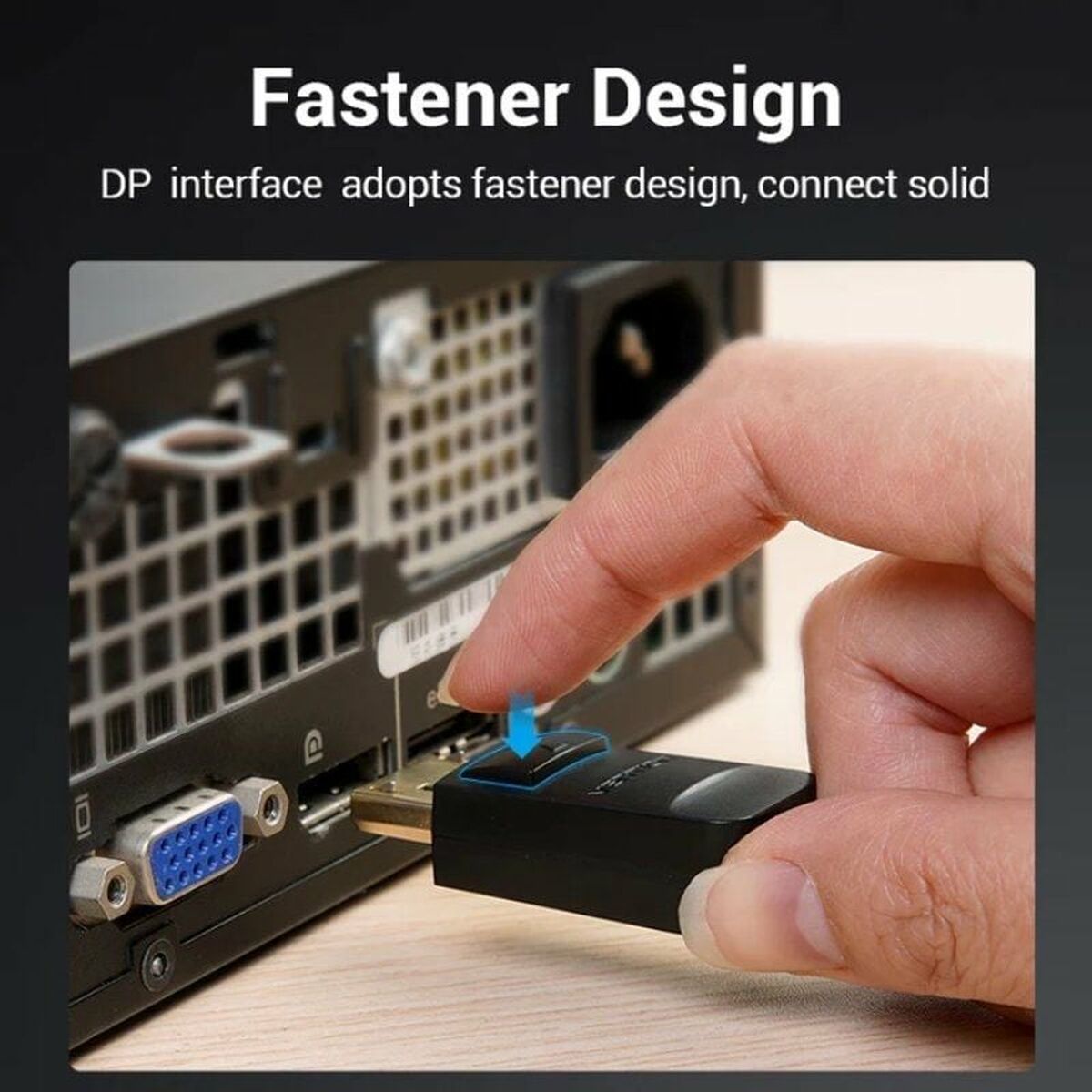 DisplayPort till VGA Adapter Vention HBLBH Svart 2 m - 3