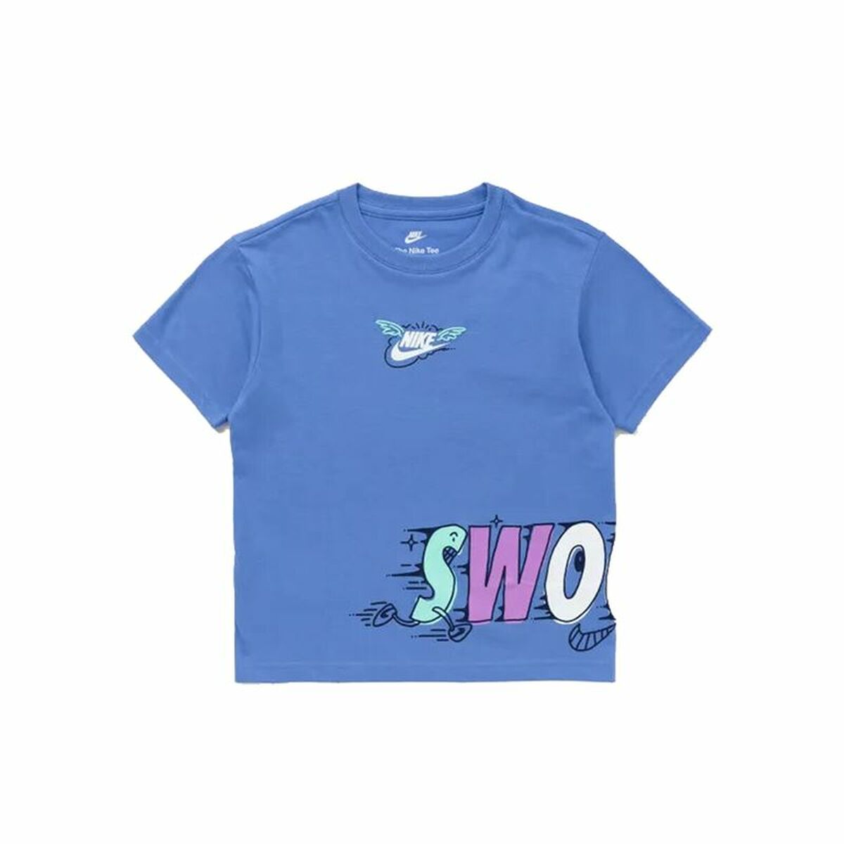 Barn T-shirt med kortärm Nike Nsw Art Rlxd Ss Gfx Niño Nike Polar Indigo