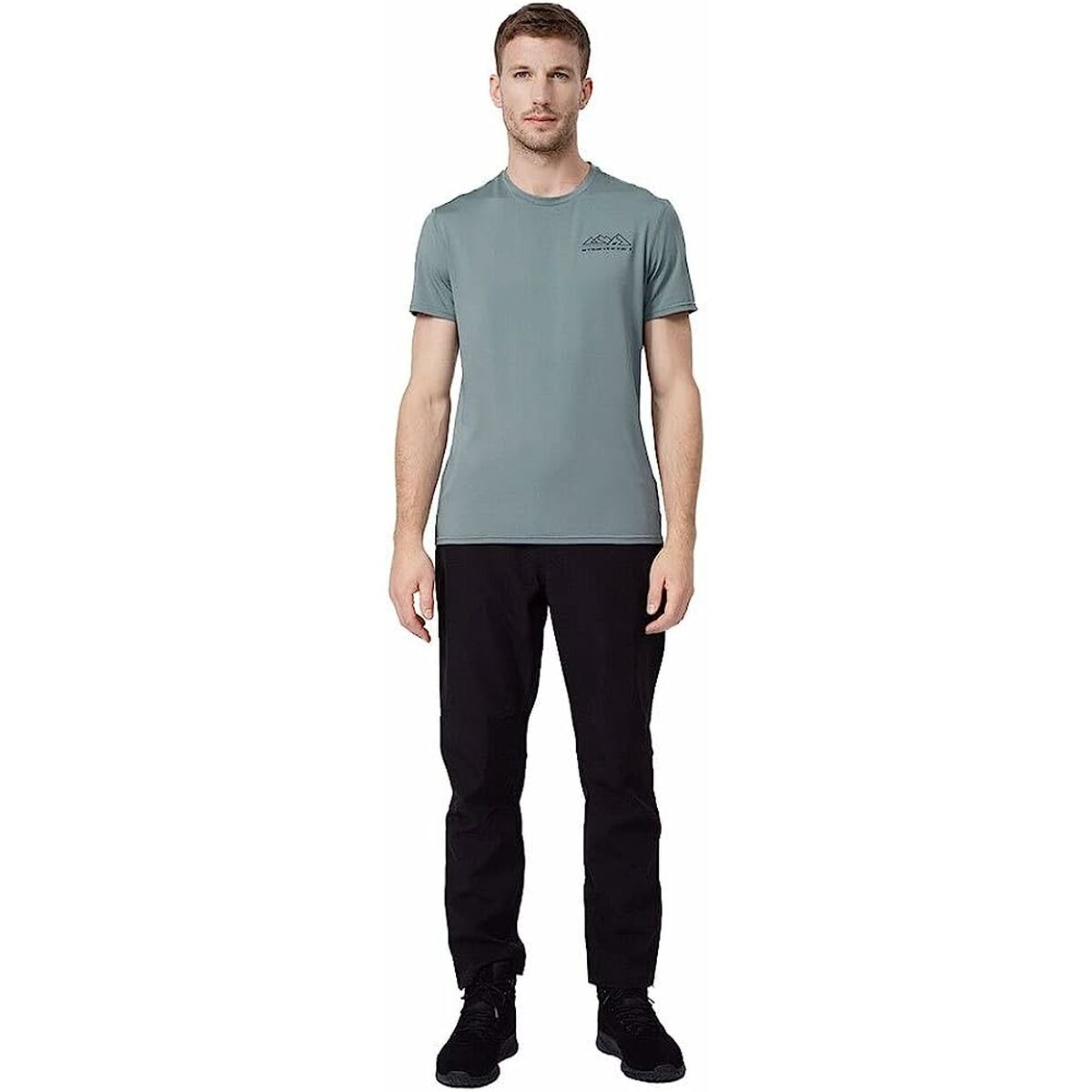T-shirt med kortärm Herr 4F Fnk M209 Grå - 5