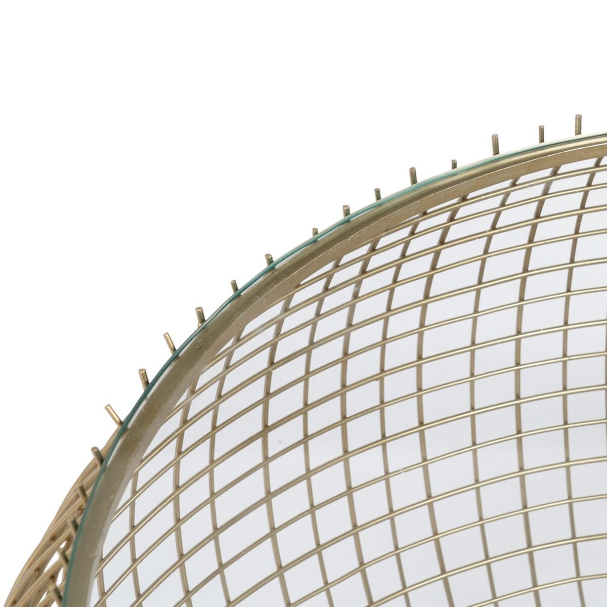 Soffbord 74 x 74 x 44 cm Glas Järn - 5