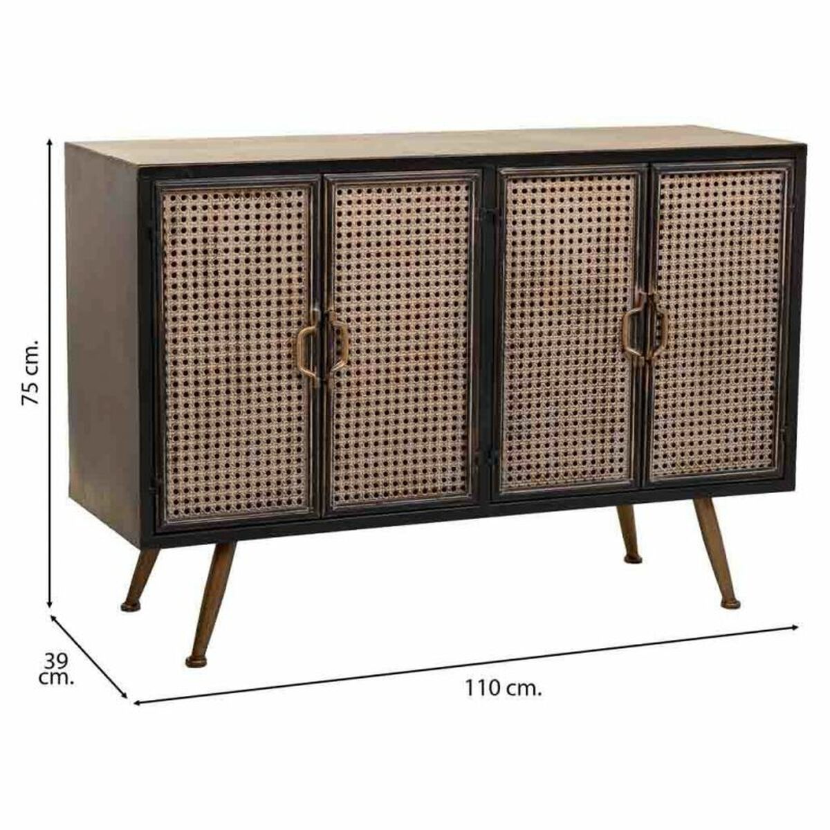 Skänk Alexandra House Living Brun 39 x 75 x 110 cm - 5