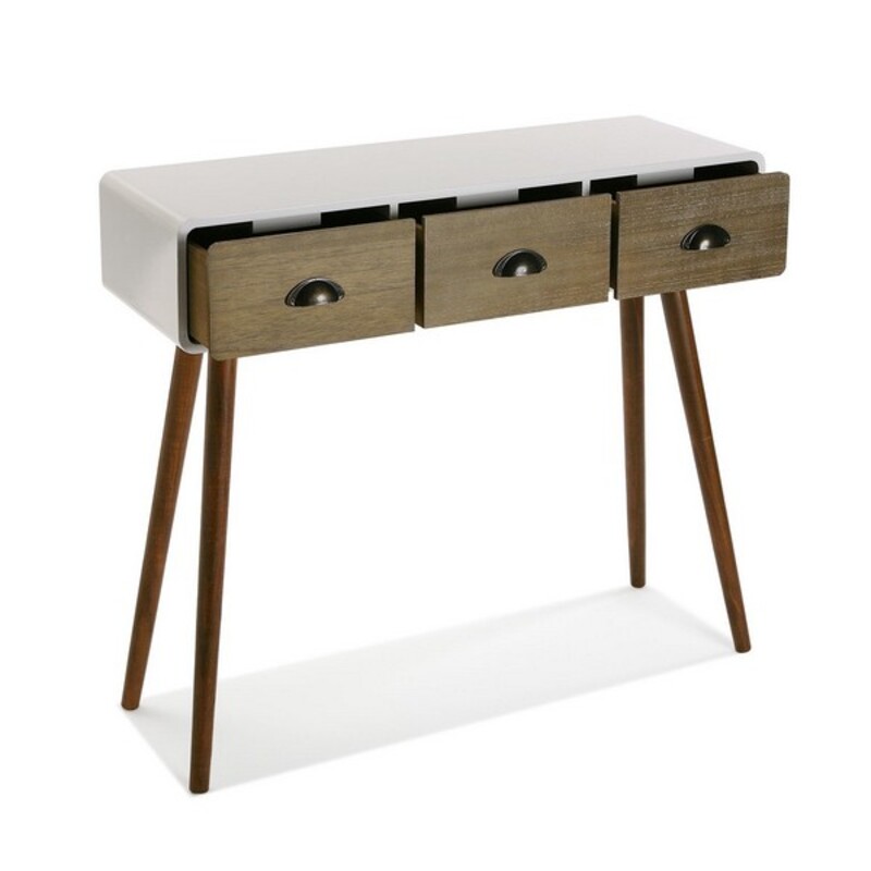 Hallmöbel med 3 lådor Versa 30 x 80,5 x 90 cm 0,3 x 0,805 x 0,9 cm Vit - 4