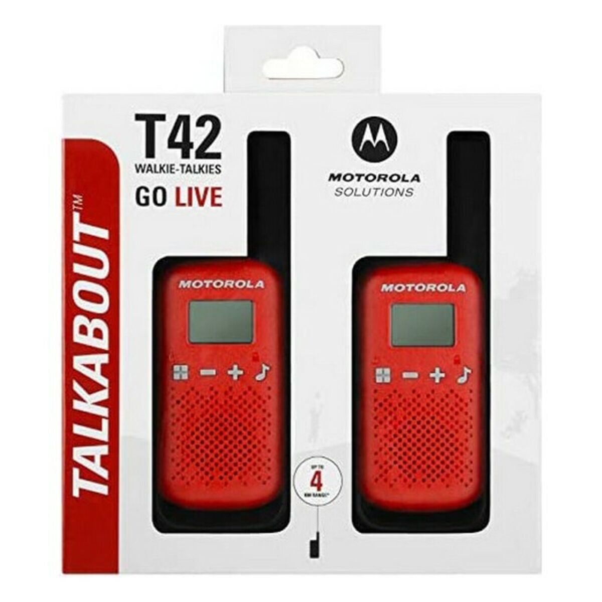 Walkie-Talkie Motorola T42 RED 1,3" LCD 4 km - 7