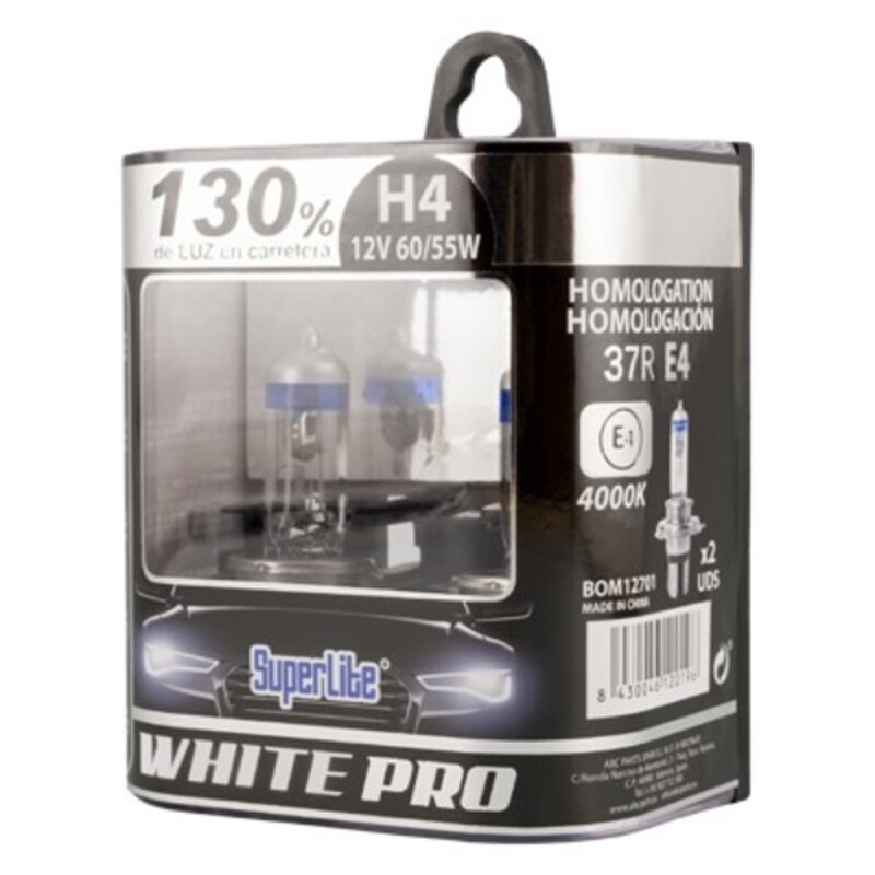 Glödlampa för bil Superlite White Pro H4 12V 55/60W 4000K 37R/E4 - 3