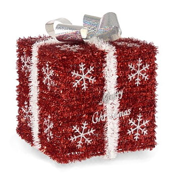 Presentlåda Krist+ 19CD061 Vit Röd Silvrig 20 x 23 x 20 cm (6 antal)