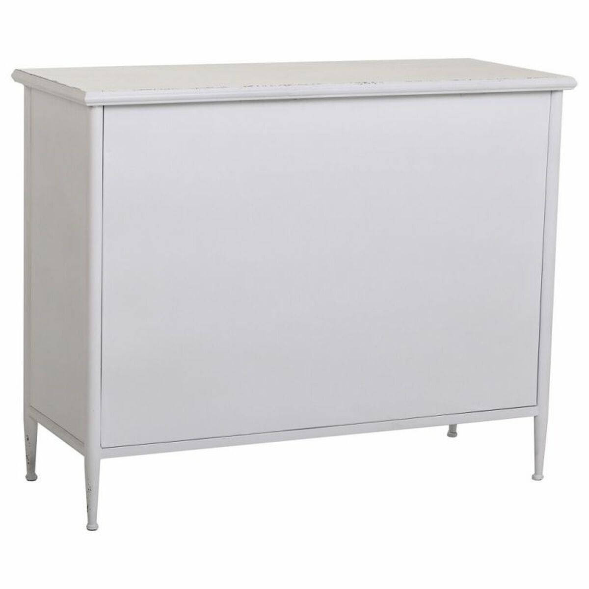 Skänk Alexandra House Living Vit Metall Glas 40 x 80 x 100 cm - 7