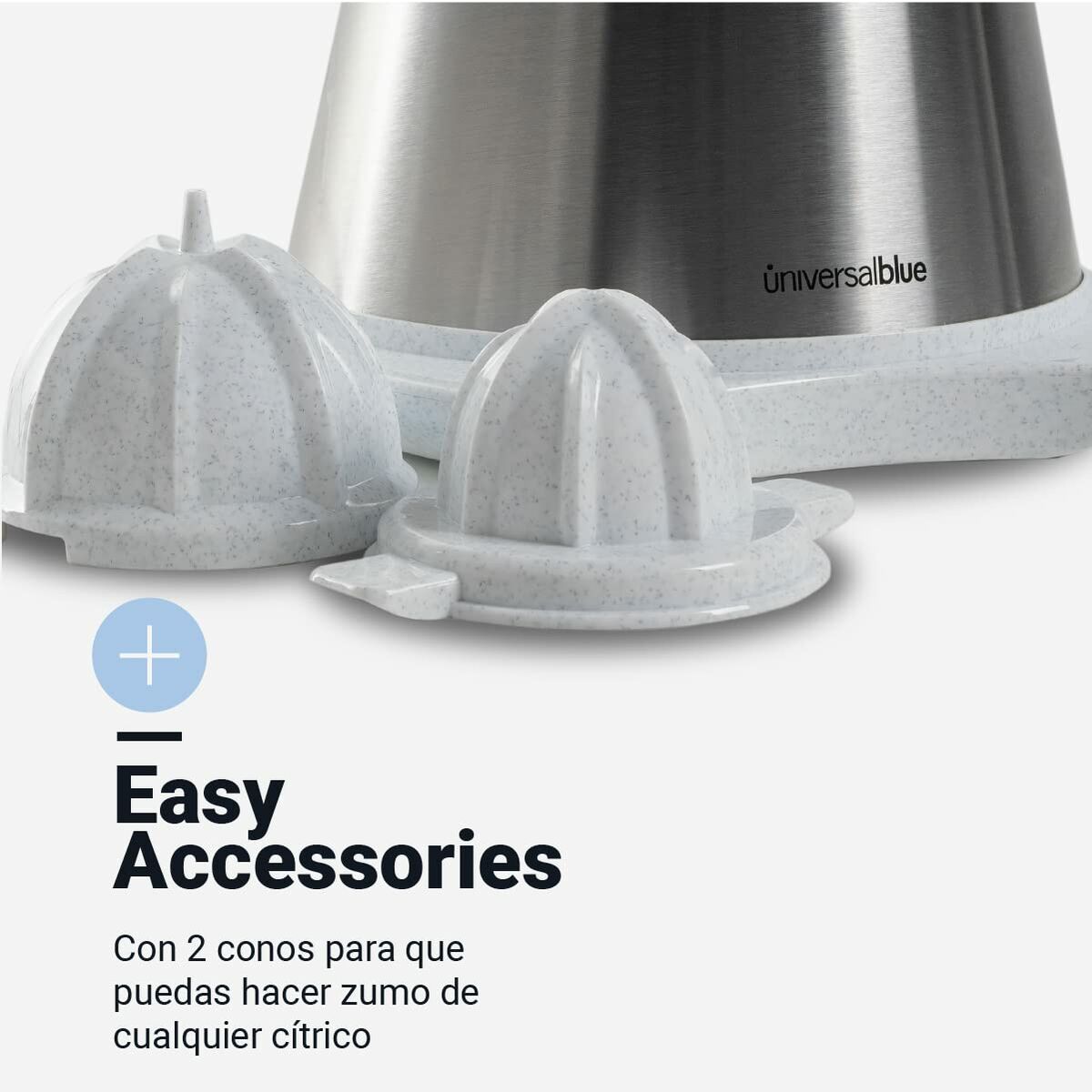 Elektrisk Juicepress Universal Blue JUICY Vit Stål 300 W - 2