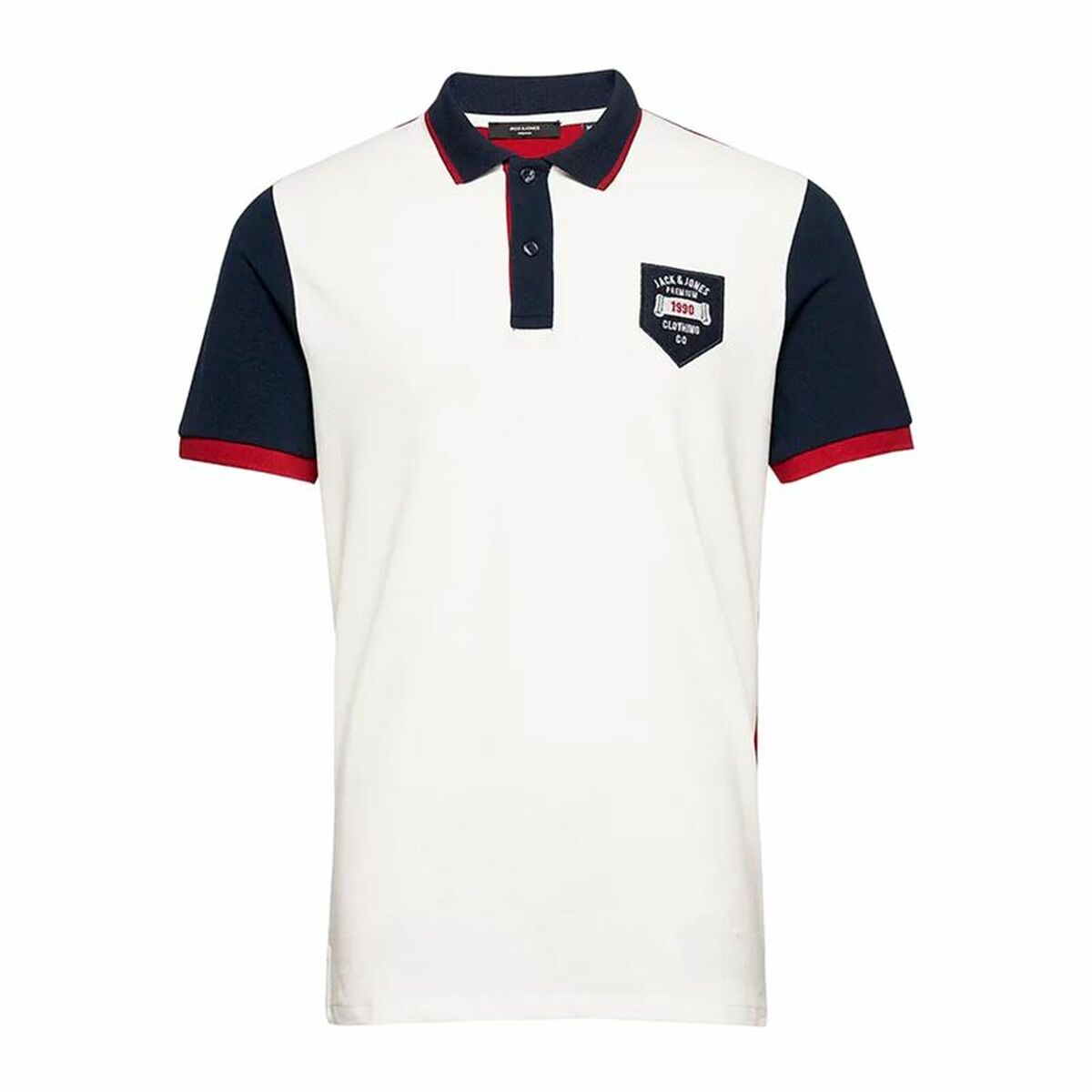 Polotröja kortärmad Herr Jack & Jones Jcodragon Vit