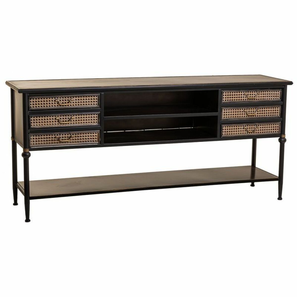Skänk Alexandra House Living Brun Metall 45 x 80 x 180 cm