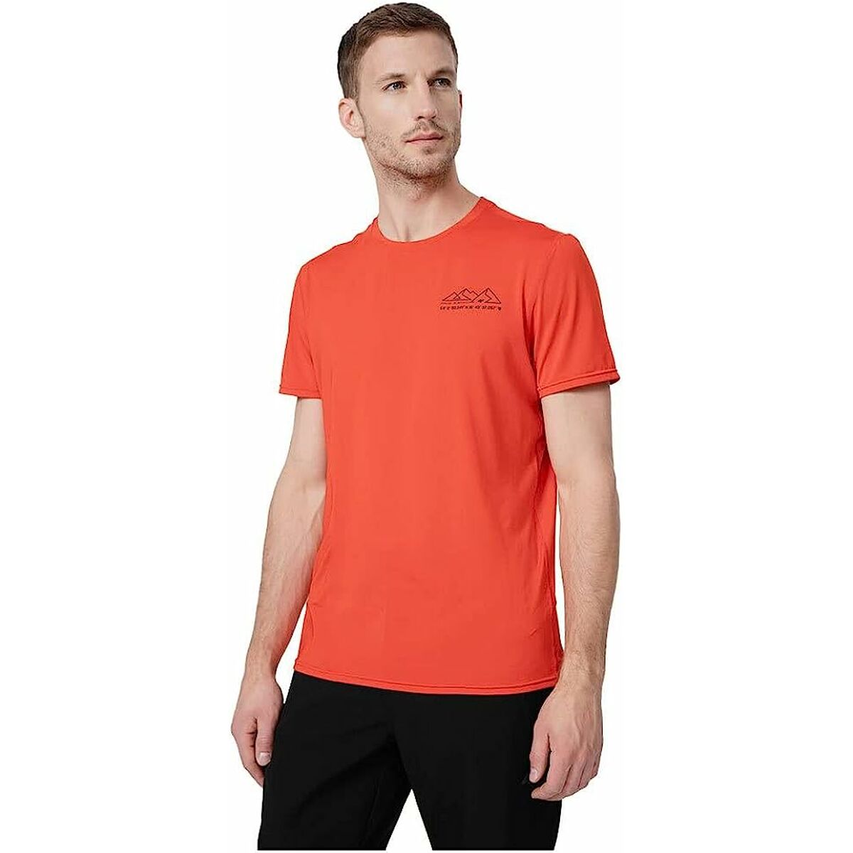 T-shirt med kortärm Herr 4F Fnk M209 Röd - 4
