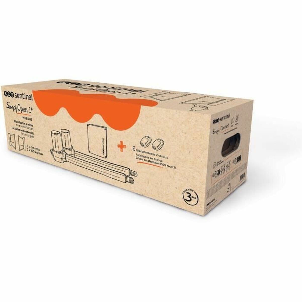 Motor för skjutdörr SCS SENTINEL SimplyOpen 1+ 24v - 2