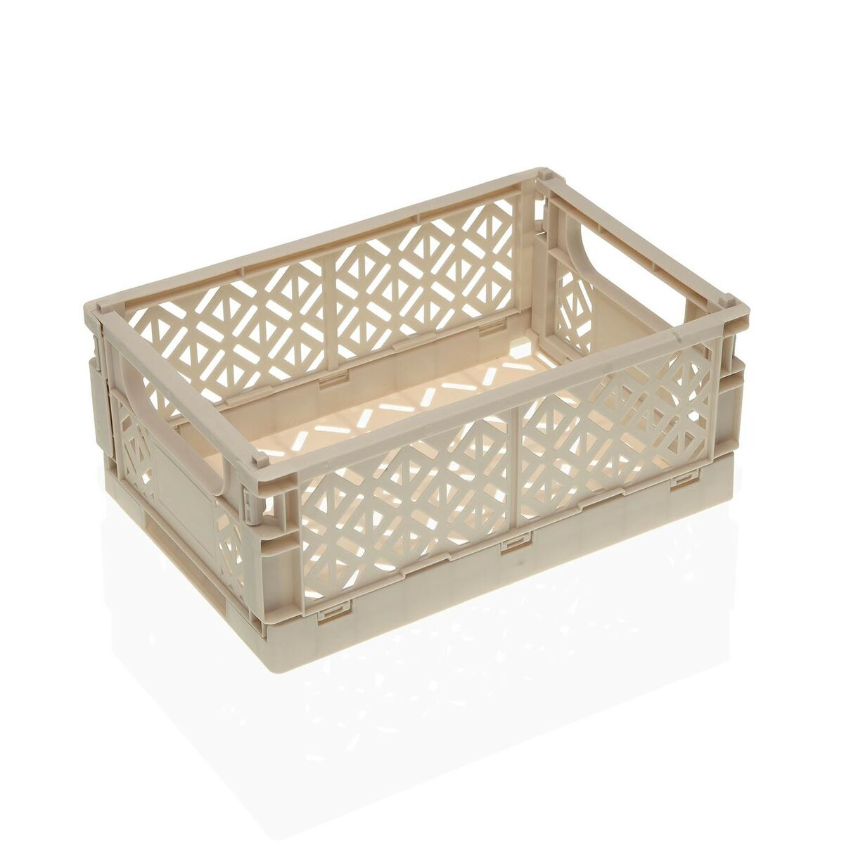 Hopfällbar låda Versa Vit polypropen 25 x 10 x 16,5 cm - 2