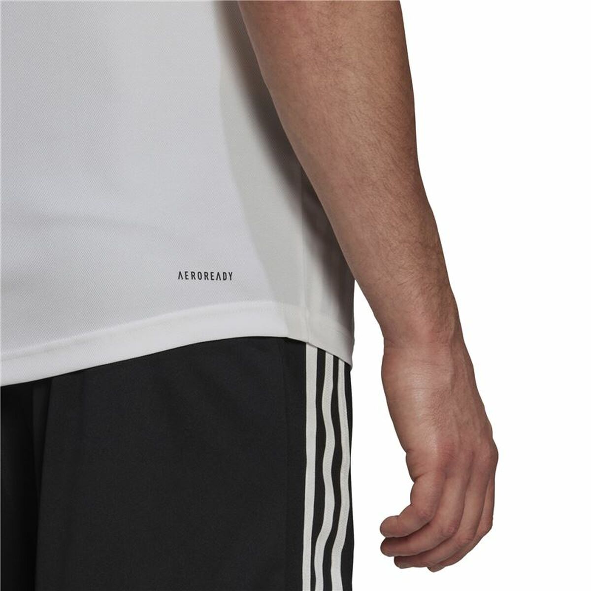 Polotröja kortärmad Herr Adidas Primeblue 3 Stripes Vit - 2
