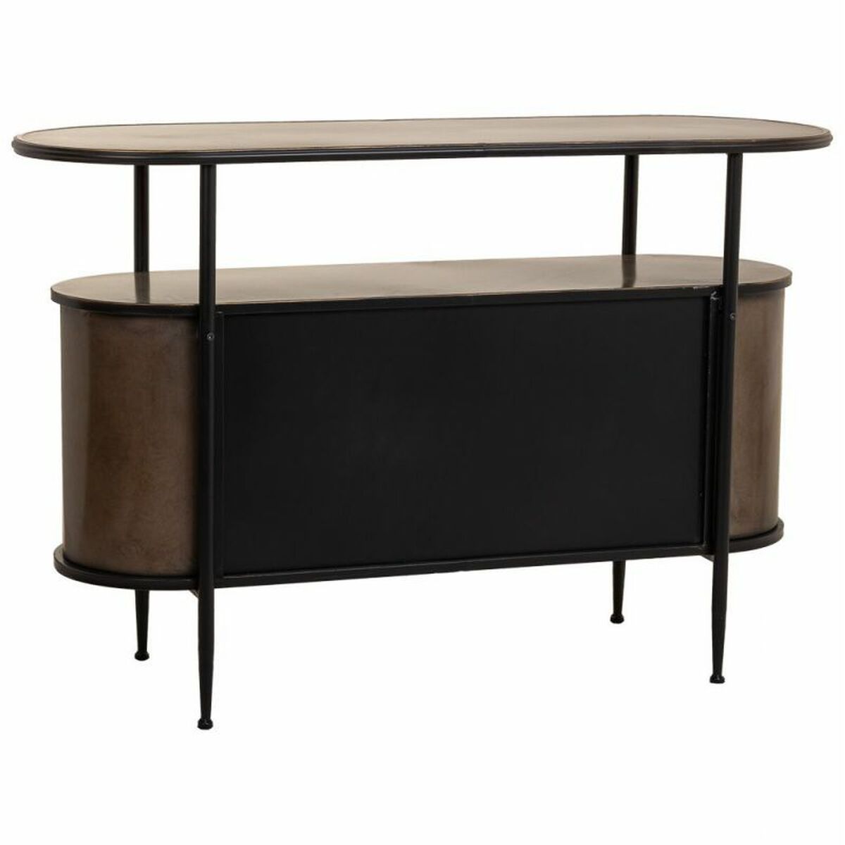 Skänk Alexandra House Living Brun Metall Glas 42 x 80 x 121 cm - 7