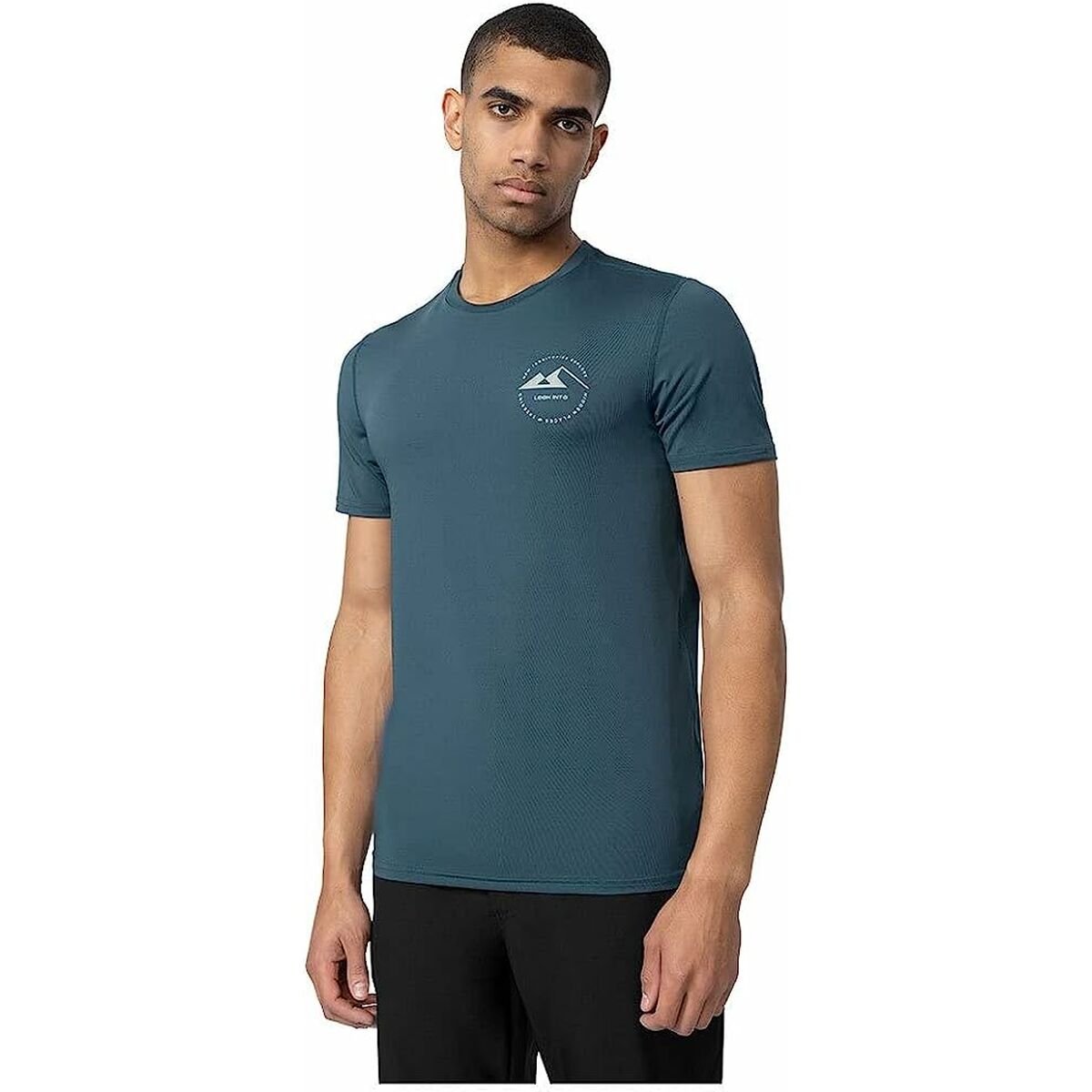 T-shirt med kortärm Herr 4F Fnk M210 Mörkblå - 5