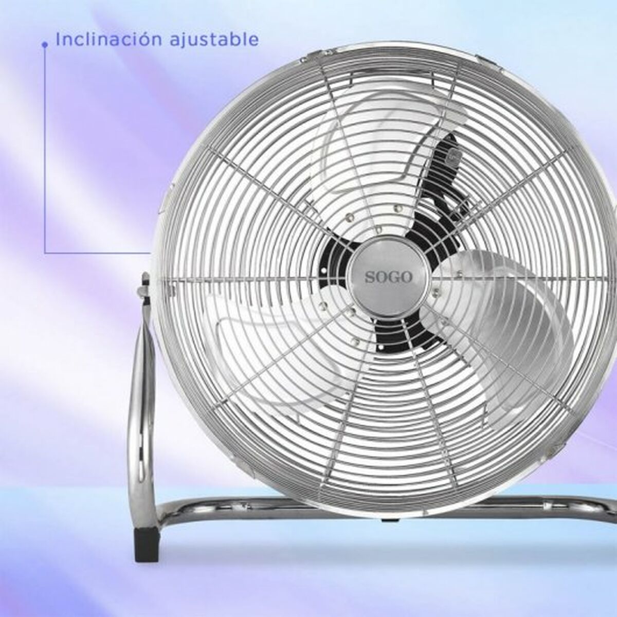 Bordsfläkt Sogo 90 W Silvrig - 4