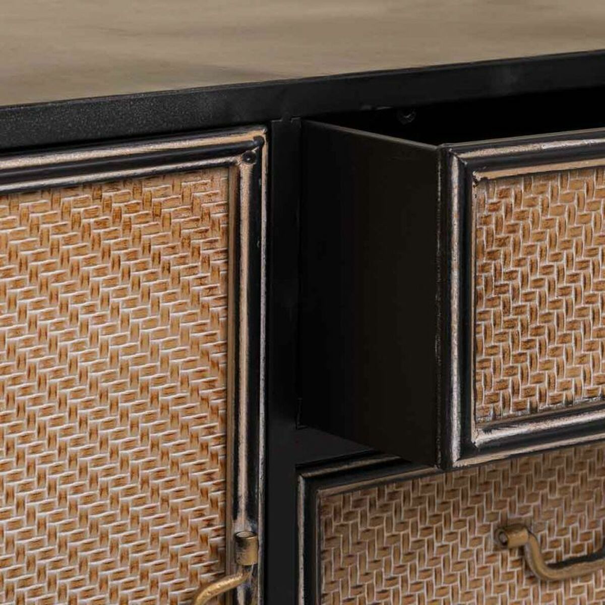 Skänk Alexandra House Living Brun Metall 41 x 80 x 120 cm - 8