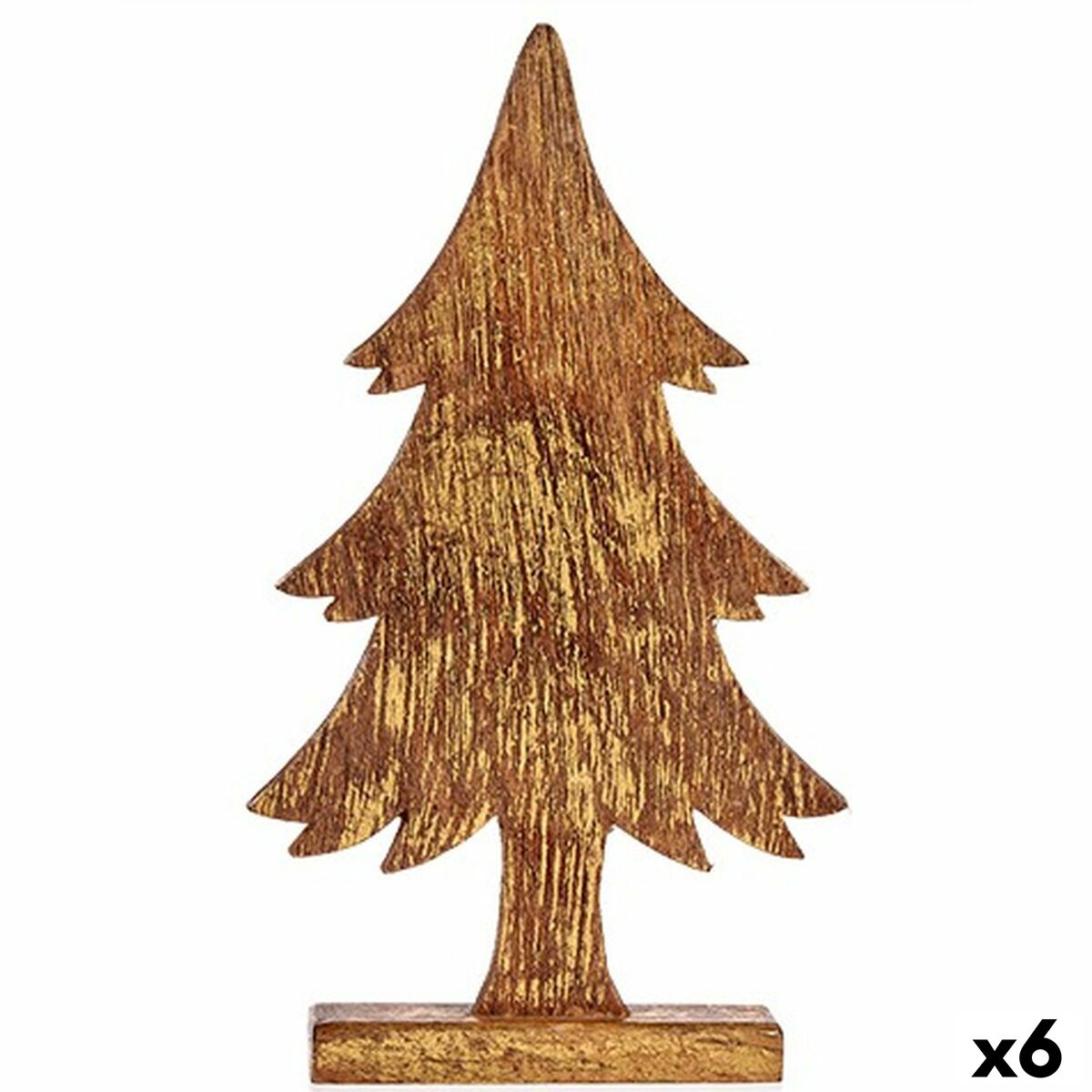 Prydnadsfigur Krist+ Gyllene Julgran 5 x 39 x 22 cm (6 antal)