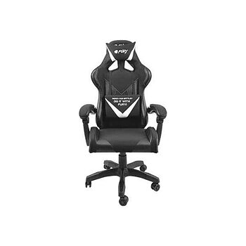 Spelstol Natec NFF-1711 Svart Vit (Renoverade B)