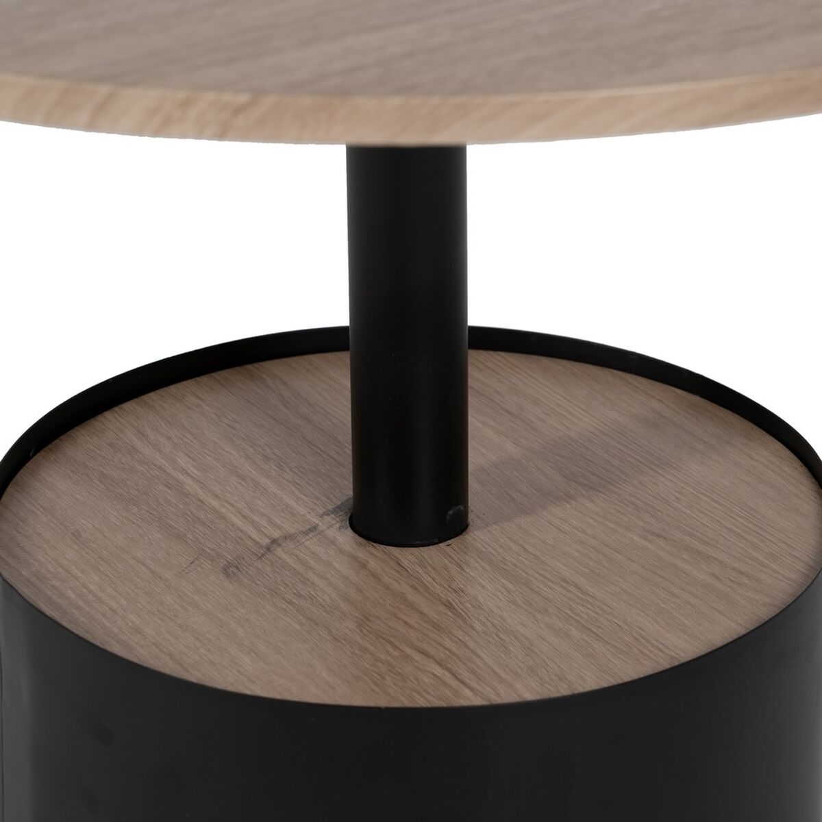 Soffbord Svart Naturell 65 x 65 x 37,5 cm - 4