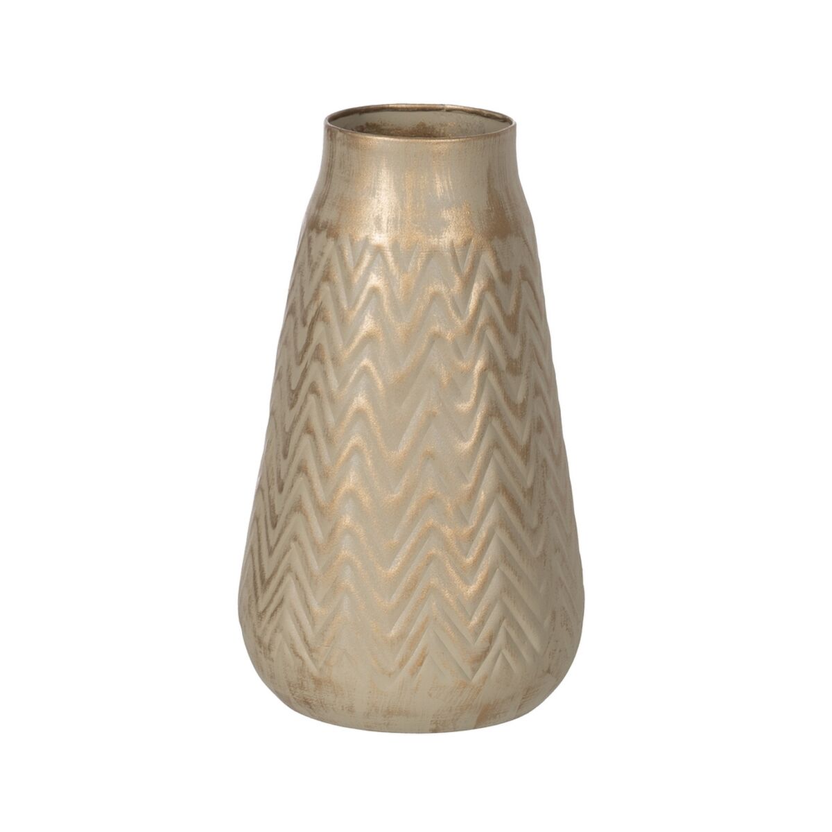 Vas Beige Gyllene Järn 21 x 21 x 34 cm