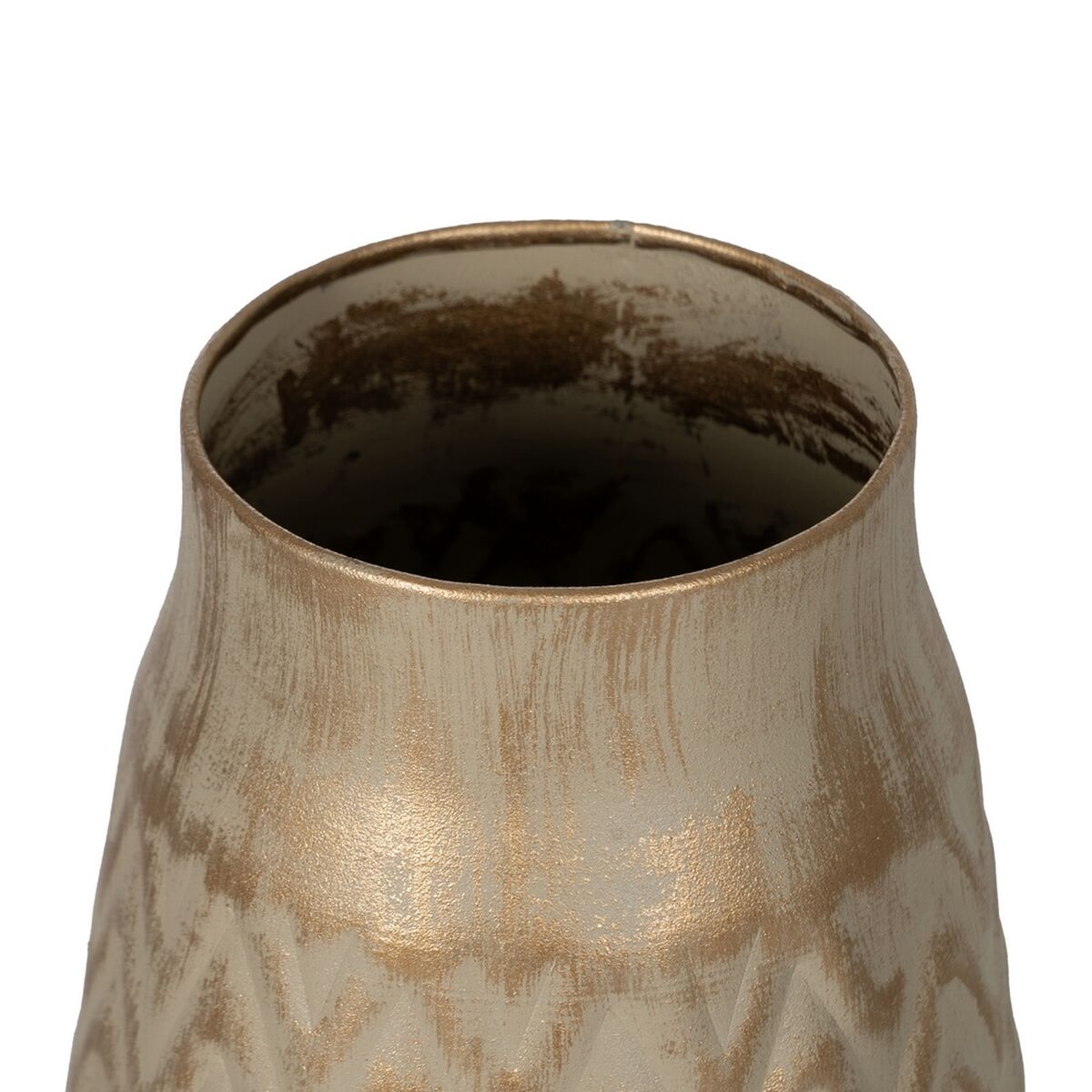 Vas Beige Gyllene Järn 21 x 21 x 34 cm - 3
