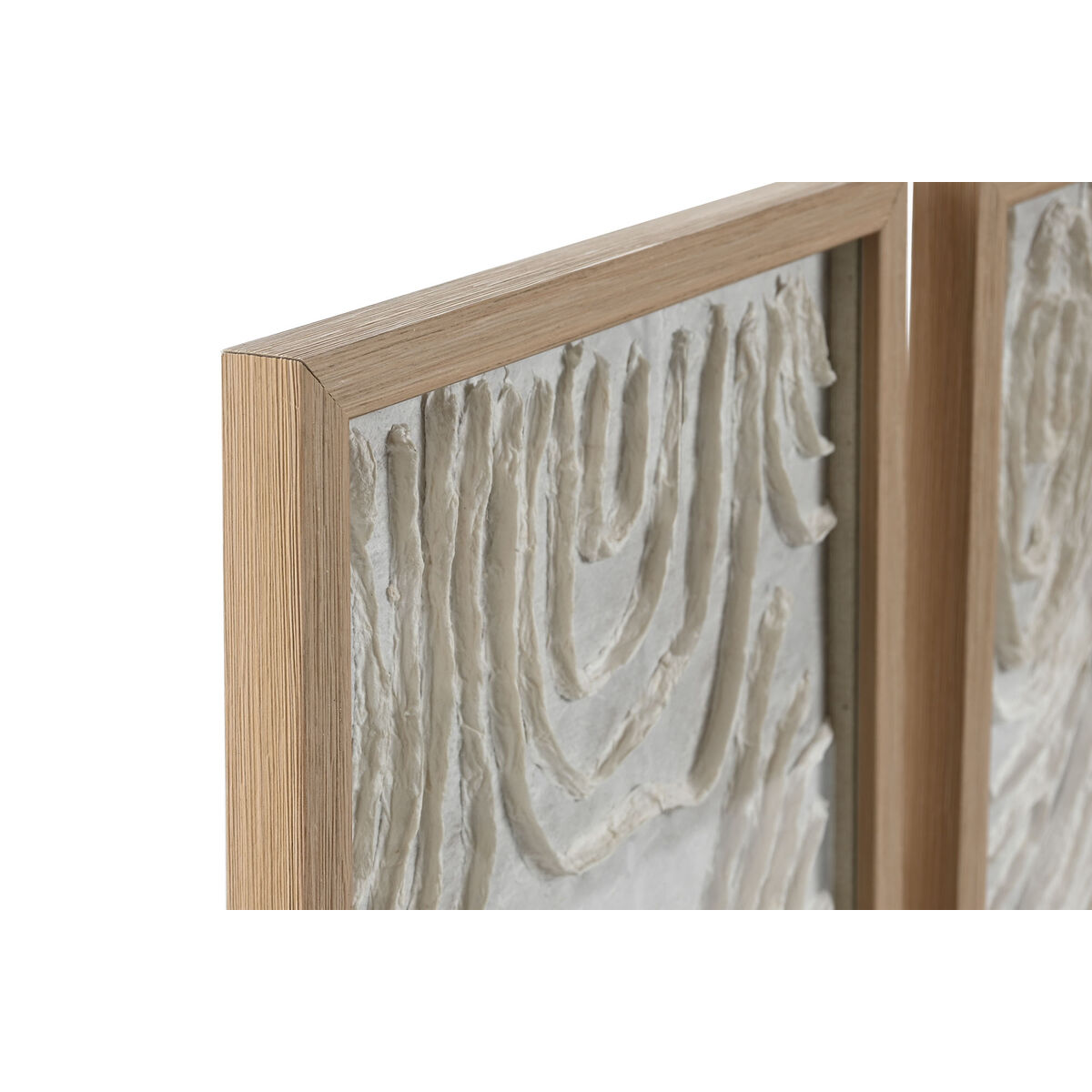 2-ramsset Home ESPRIT Papper Glas 25 x 2 x 35 cm - 2