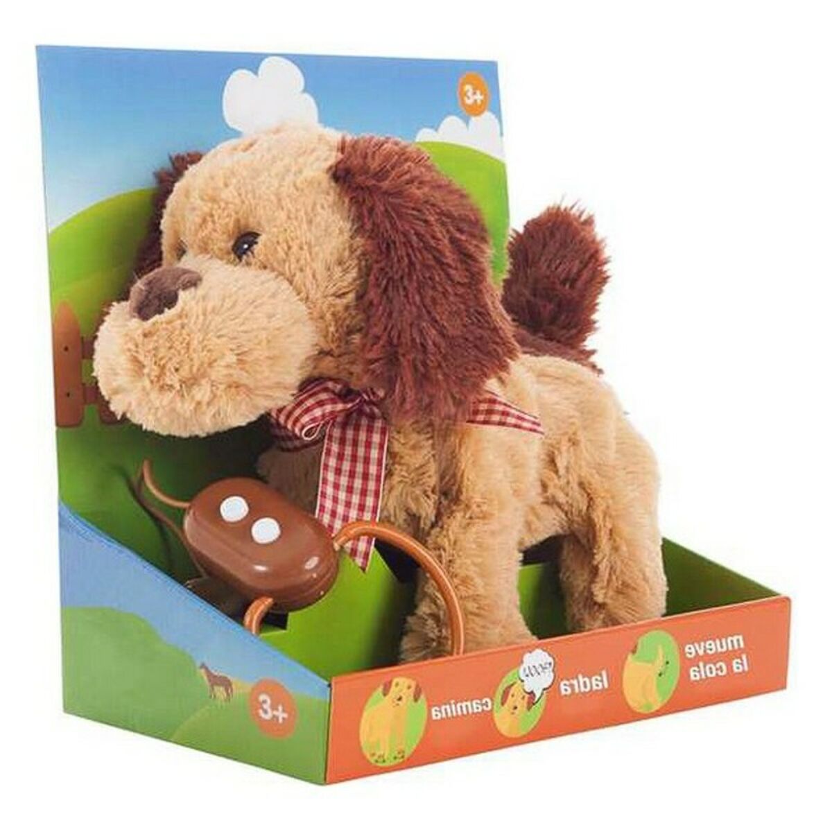 Plyschdocka Hund Brun 22 cm - 5