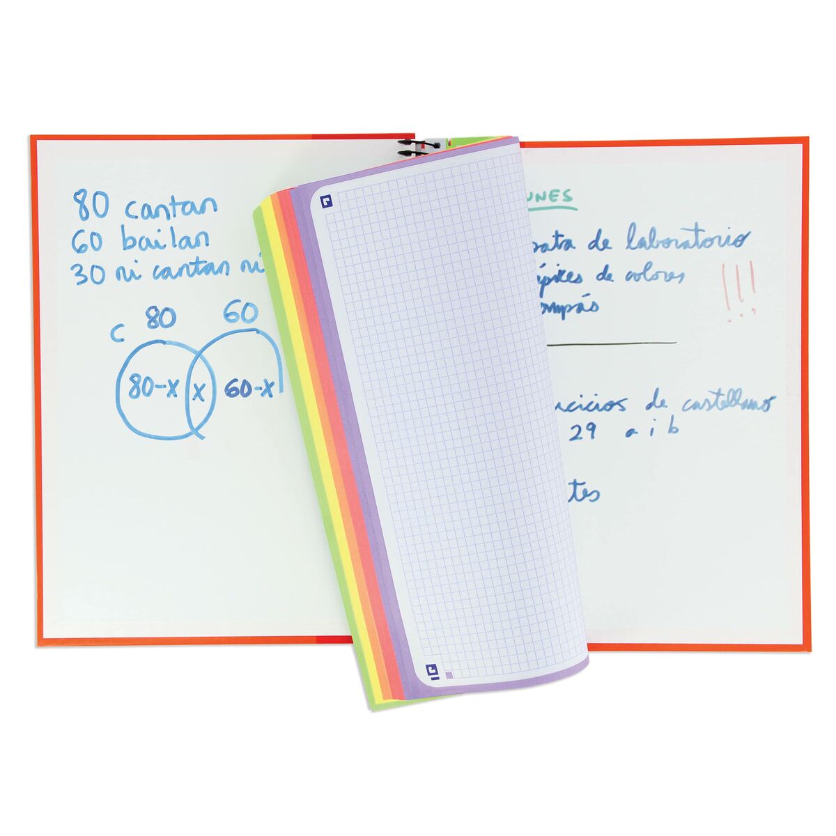 Anteckningsbok Oxford European Book Mikroperforerad Multicolour A4 5 Delar 120 Blad - 12