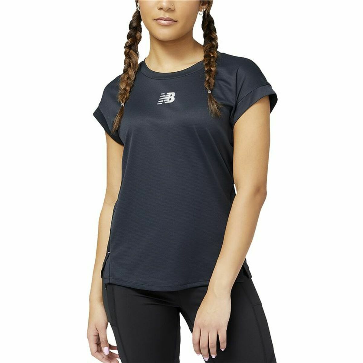 T-shirt med kortärm Dam New Balance Impact AT N-Vent Svart - 4