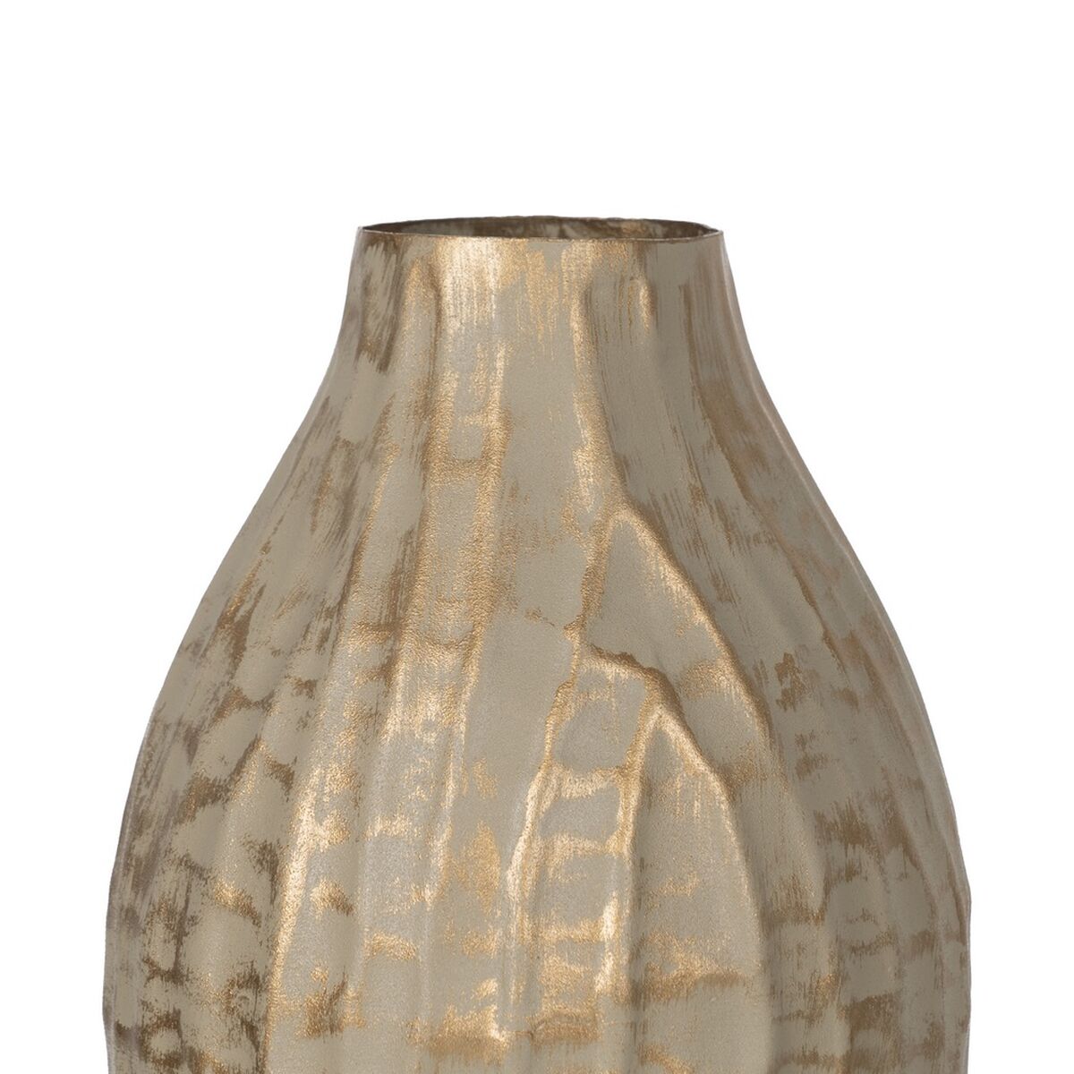 Vas Beige Gyllene Järn 16 x 16 x 30 cm - 4