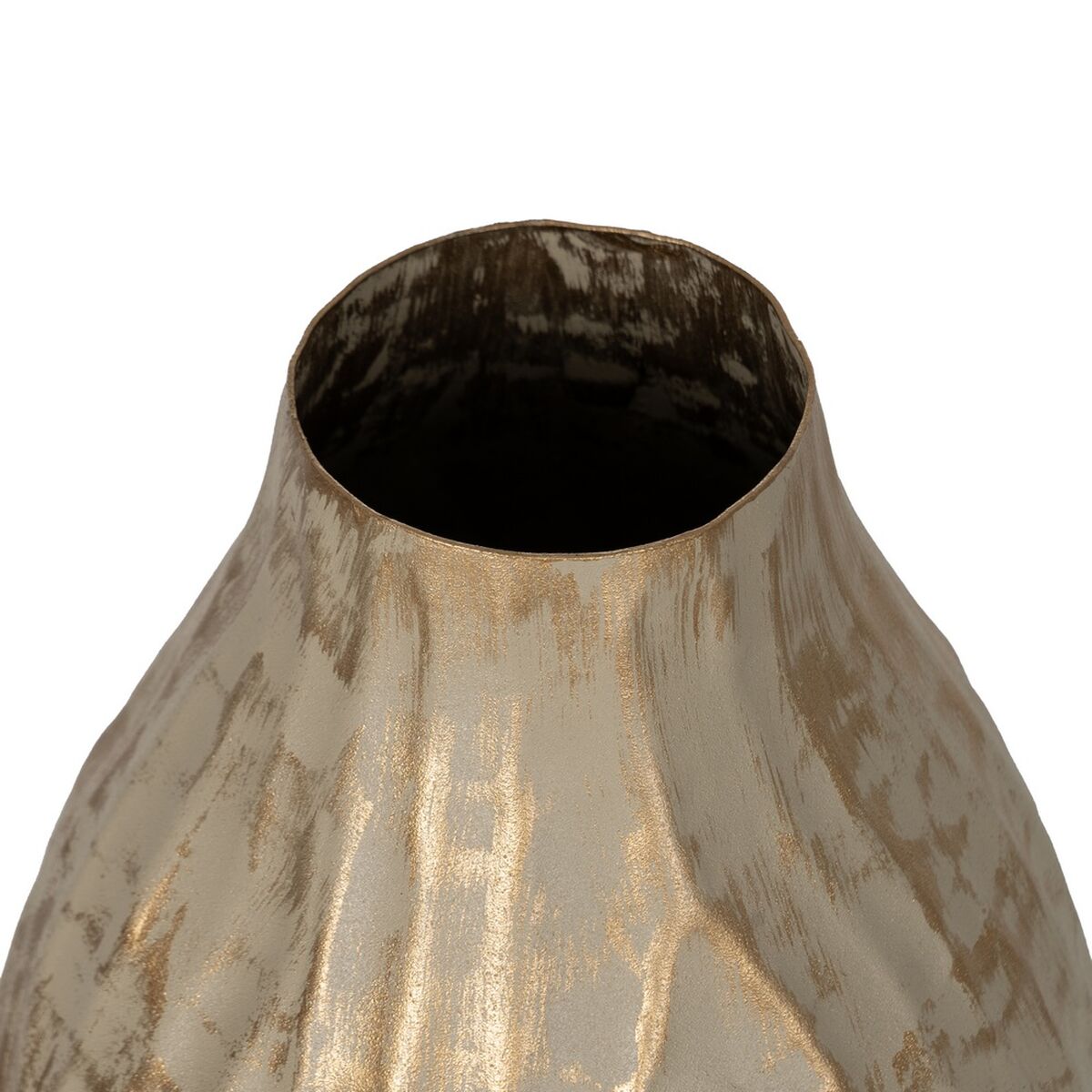 Vas Beige Gyllene Järn 16 x 16 x 30 cm - 3