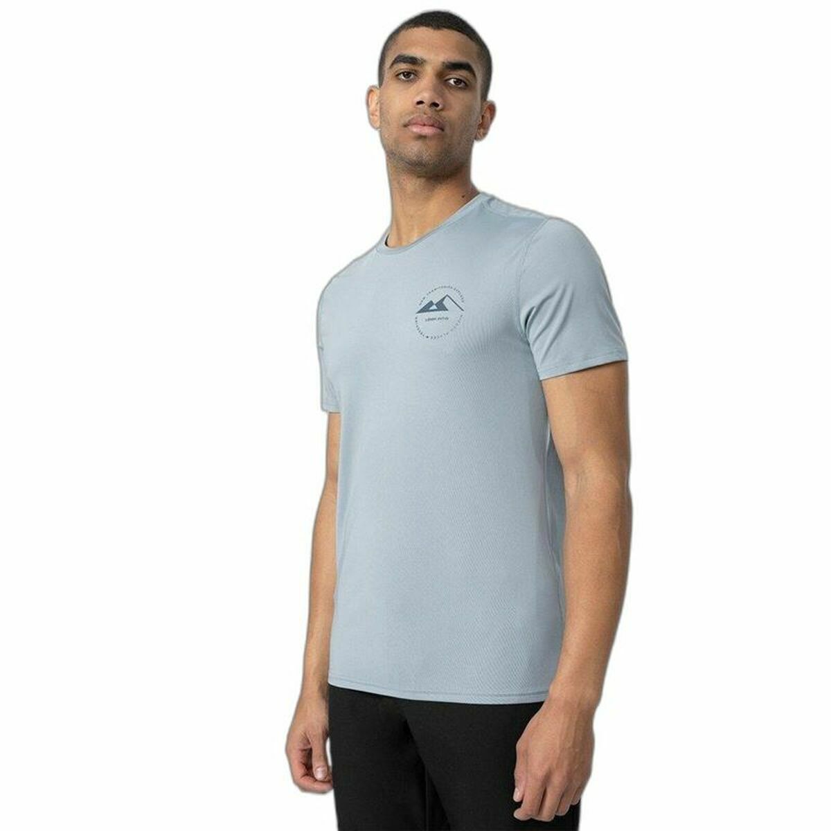 T-shirt med kortärm Herr 4F Fnk M210 Ljusblå - 4