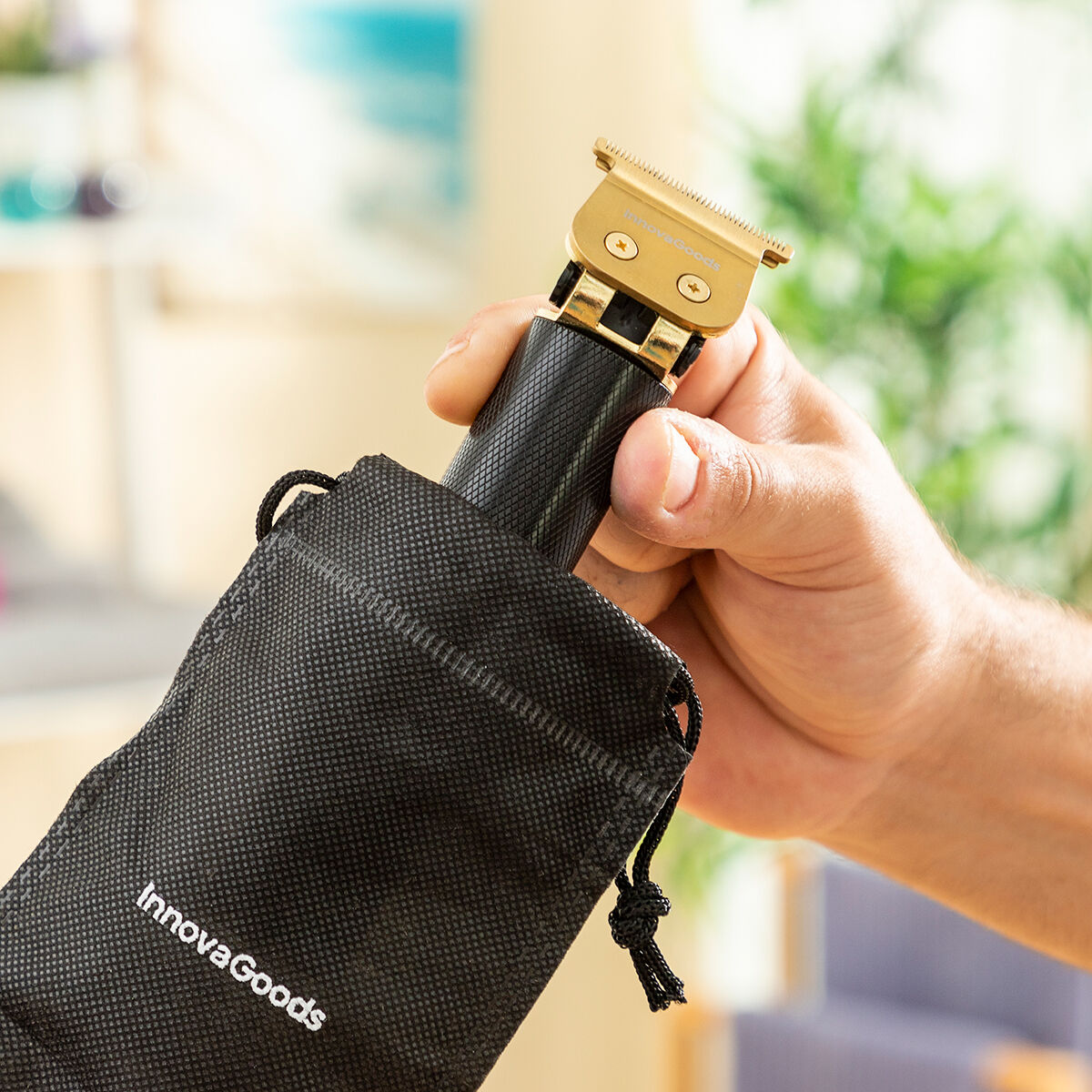 Professionell uppladdningsbar hårtrimmer med tillbehör Triher InnovaGoods - 9