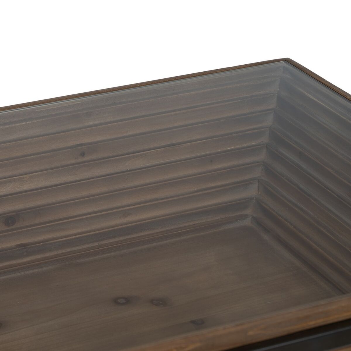 Soffbord Svart Naturell Järn Granträ 120 x 60 x 43,5 cm - 5