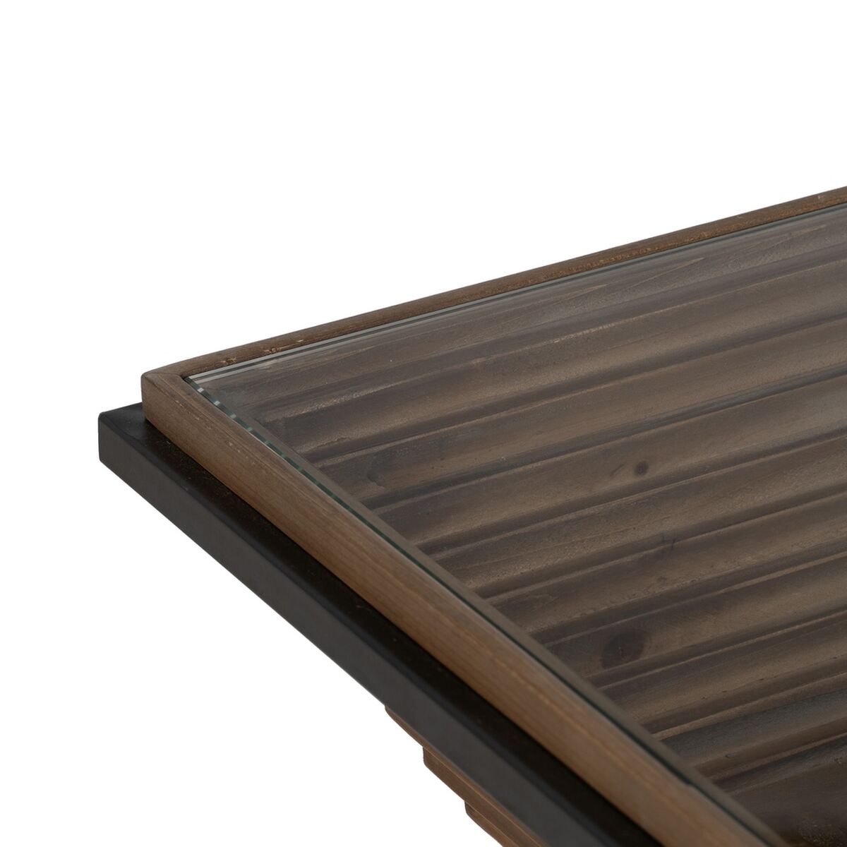Soffbord Svart Naturell Järn Granträ 120 x 60 x 43,5 cm - 8