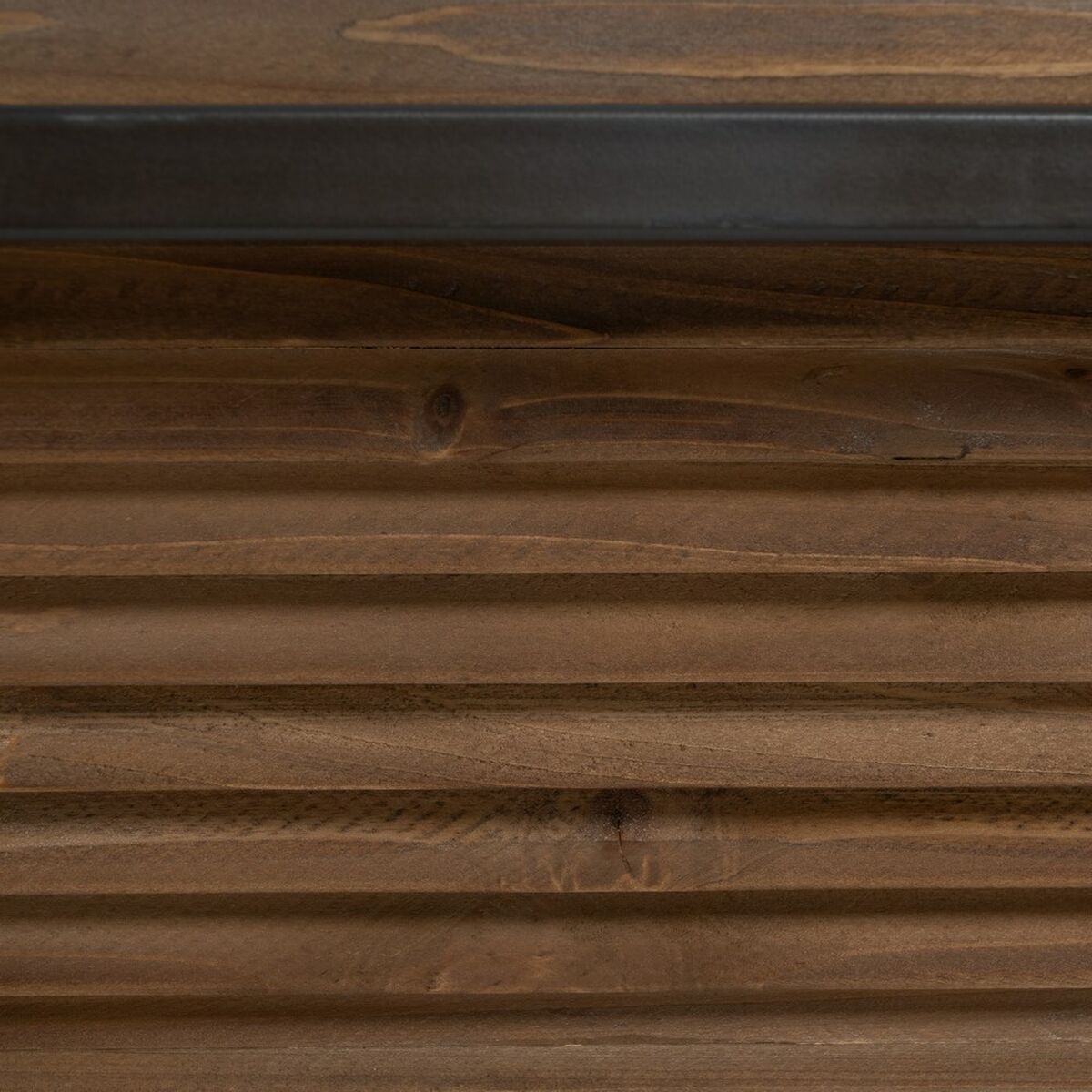 Soffbord Svart Naturell Järn Granträ 120 x 60 x 43,5 cm - 6