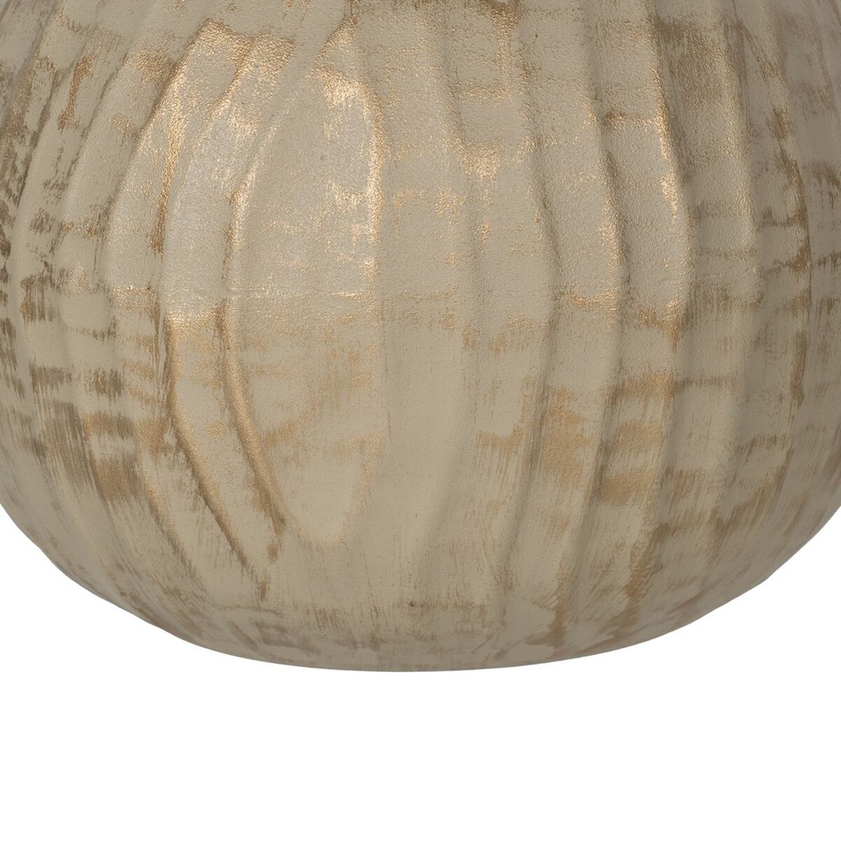 Vas Beige Gyllene Järn 25 x 25 x 25 cm - 6