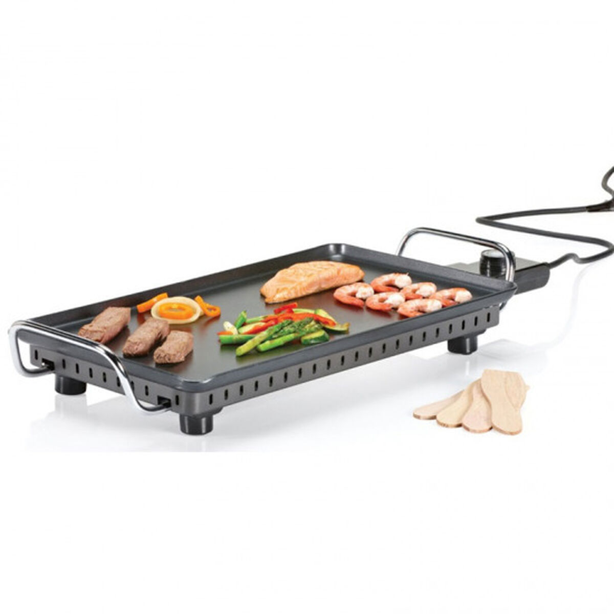 Slät grillplatta Princess 01.102240.01.005 2500 W Svart