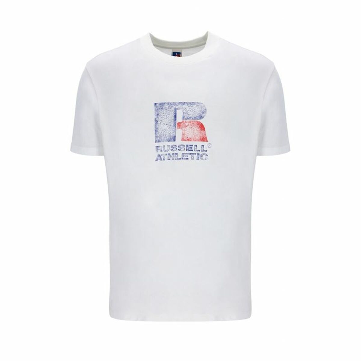 T-shirt med kortärm Russell Athletic Emt E36201 Vit Män