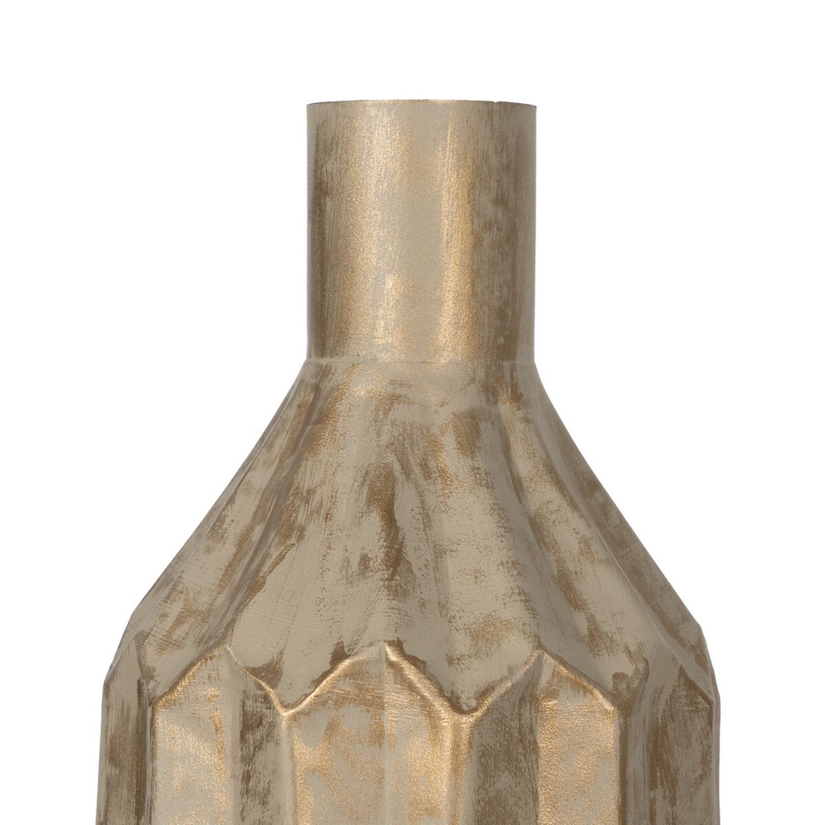 Vas Beige Gyllene Järn 23 x 23 x 52 cm - 4