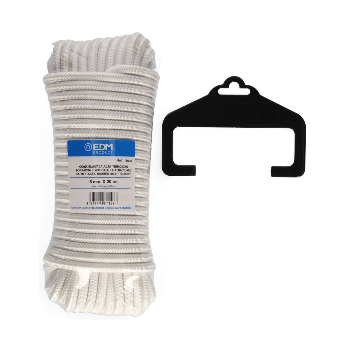 Elastisk sladd EDM 87856 Vit 20 m - 3