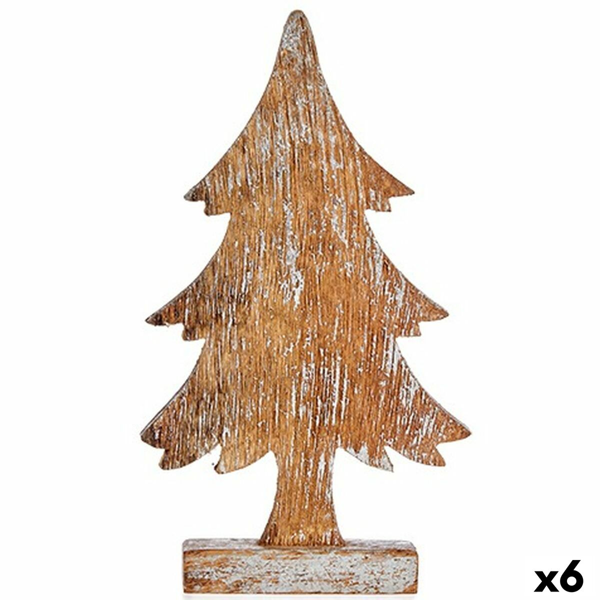 Prydnadsfigur Krist+ Silvrig Silver Julgran 5 x 31 x 15 cm (6 antal) - 4