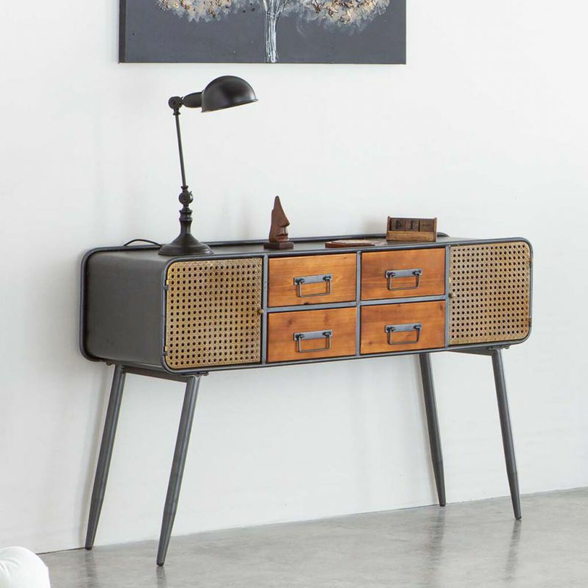 Skänk Alexandra House Living Brun Järn 38 x 79 x 120 cm - 3