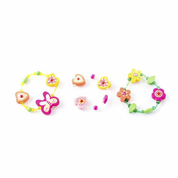 Armband DKD Home Decor Multicolour Virágok Barn