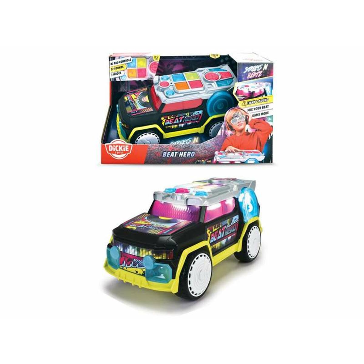 Fordonsspel Smoby Streets' n Beatz  32 cm