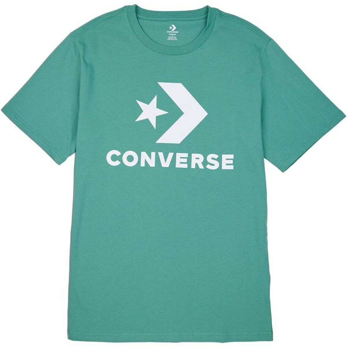 T-shirt med kortärm Unisex Converse Standard Fit Center Front Large Grön - 3