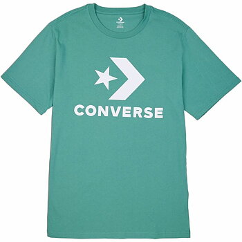T-shirt med kortärm Unisex Converse Standard Fit Center Front Large Grön