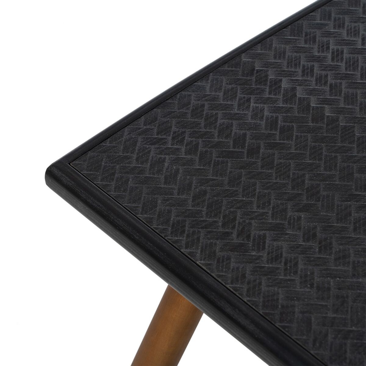 Soffbord OSLO Svart Naturell Järn Trä MDF 109,5 x 60 x 40,5 cm - 8