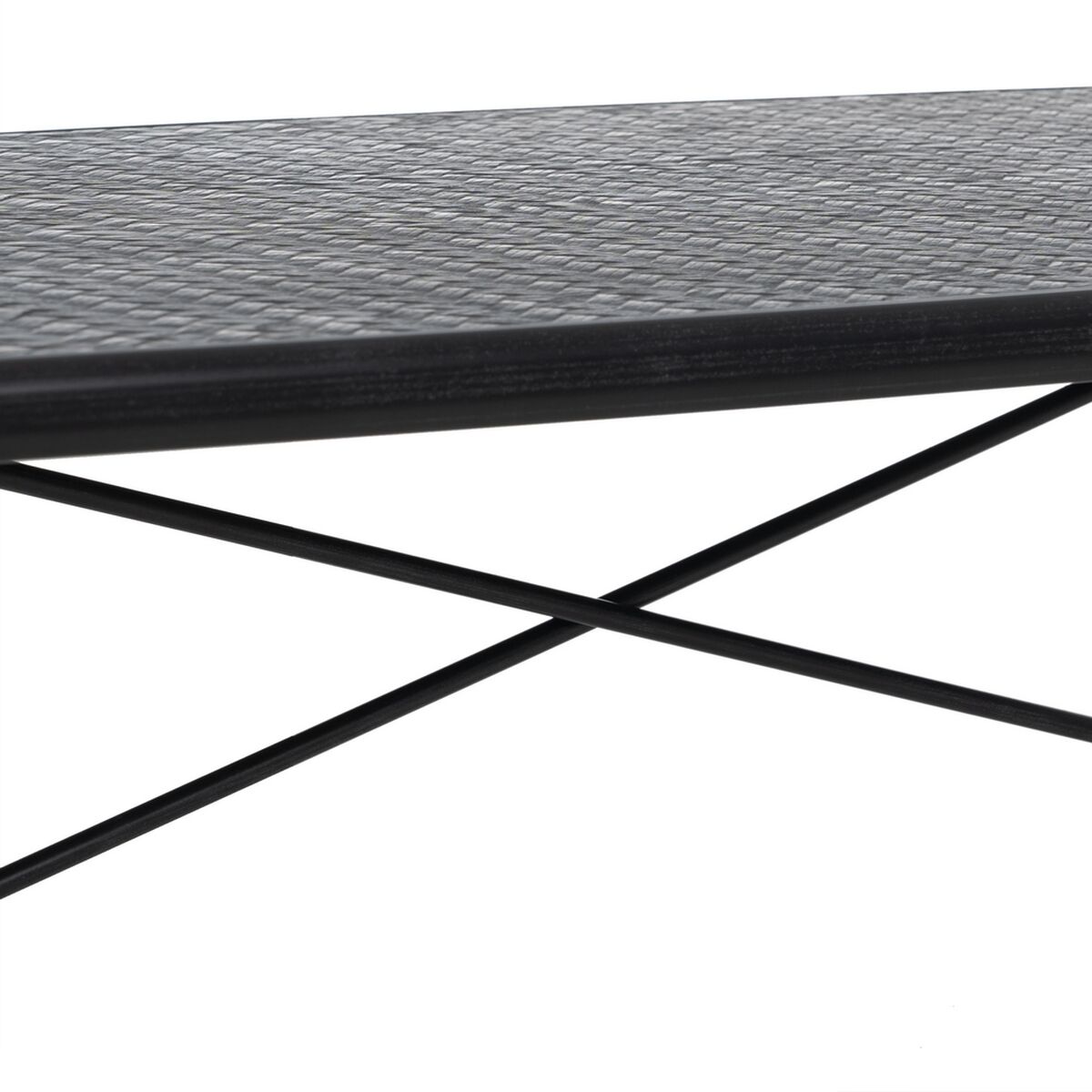 Soffbord OSLO Svart Naturell Järn Trä MDF 109,5 x 60 x 40,5 cm - 6
